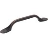 Elements By Hardware Resources 96 mm Center-to-Center Brushed Oil Rubbed Bronze Kenner Cabinet Pull 254-96DBAC